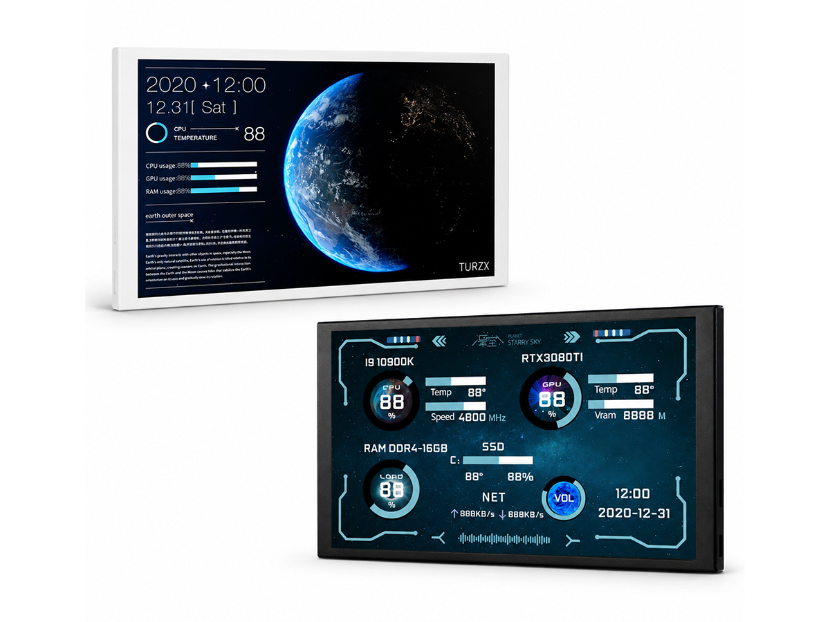 Turzx 8 Inch Second & Sensor Screen